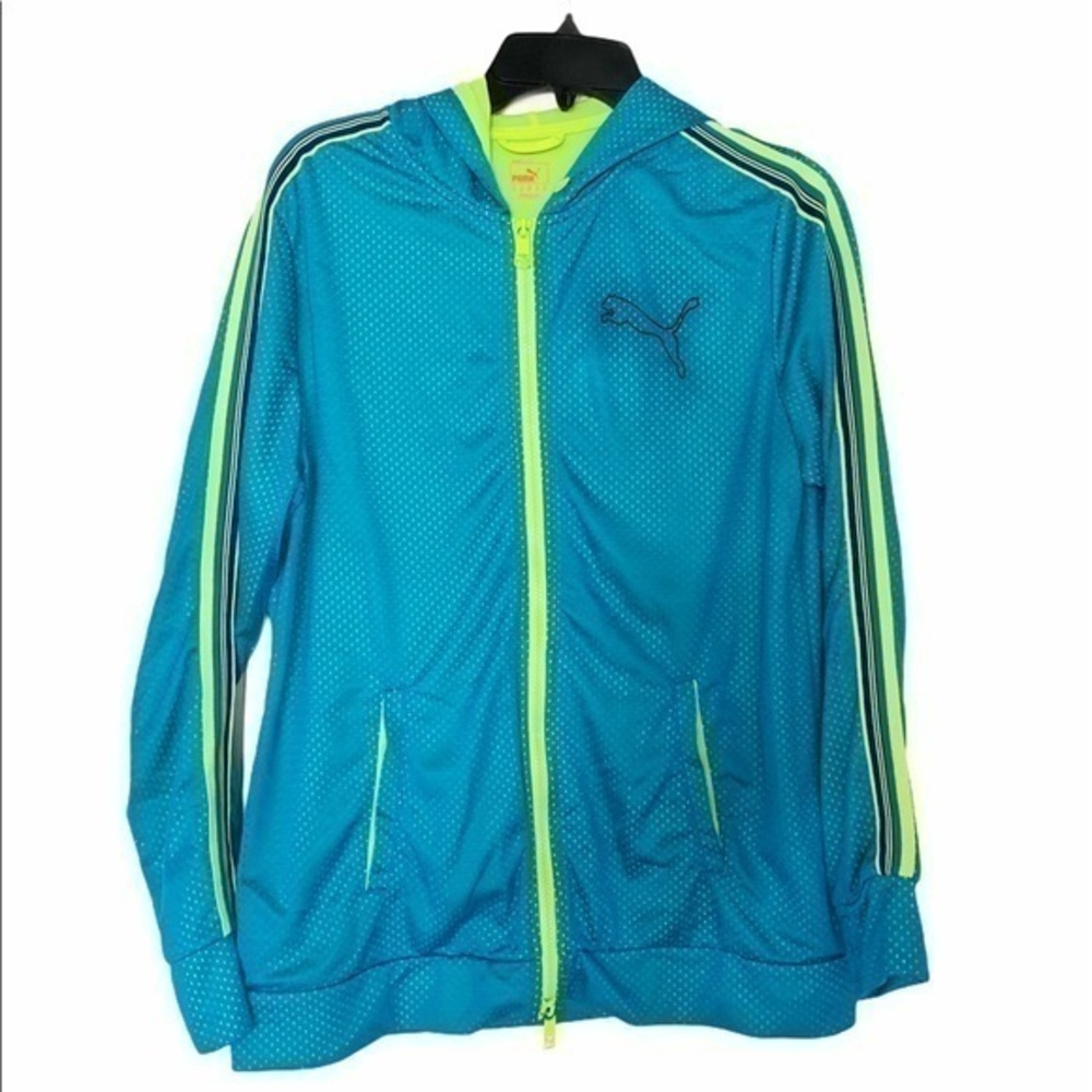 Puma Performance Perforated Jersey Jacket Blue L
